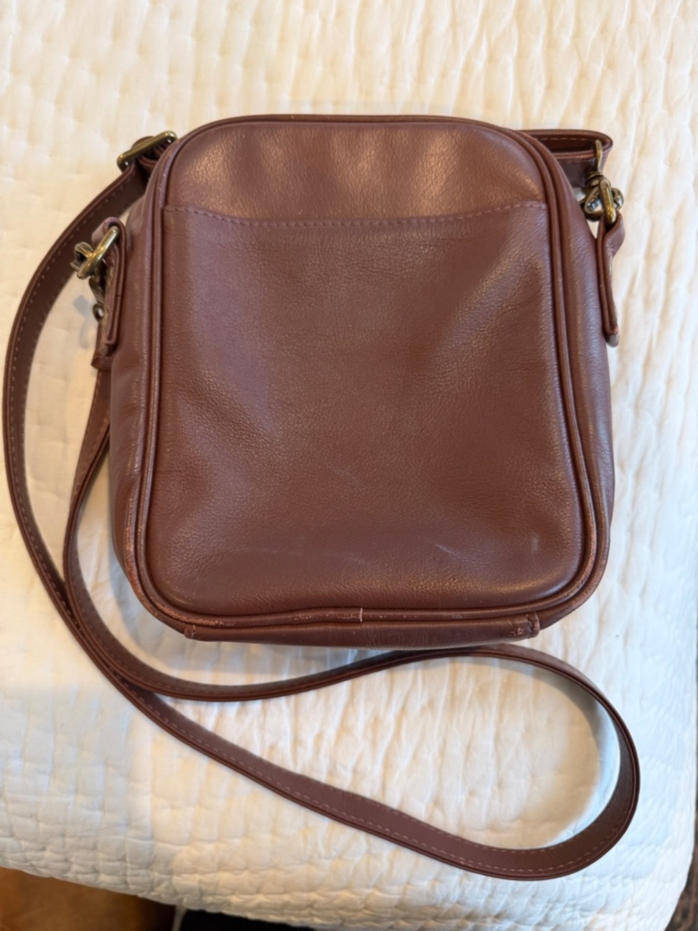 Minooy Leather Crossbody Bag in Brown - Picture 3 of 5